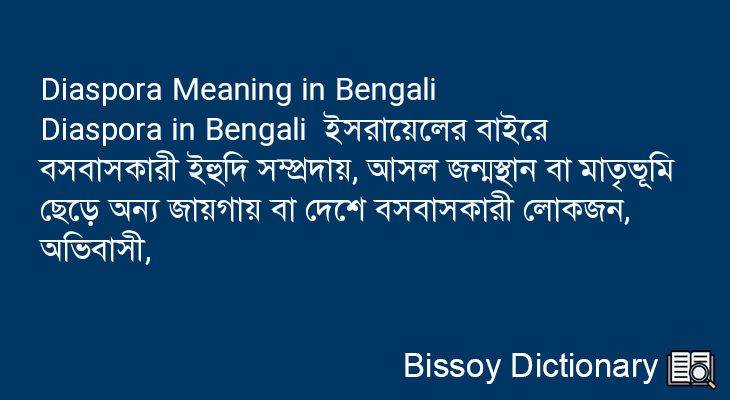 Diaspora in Bengali