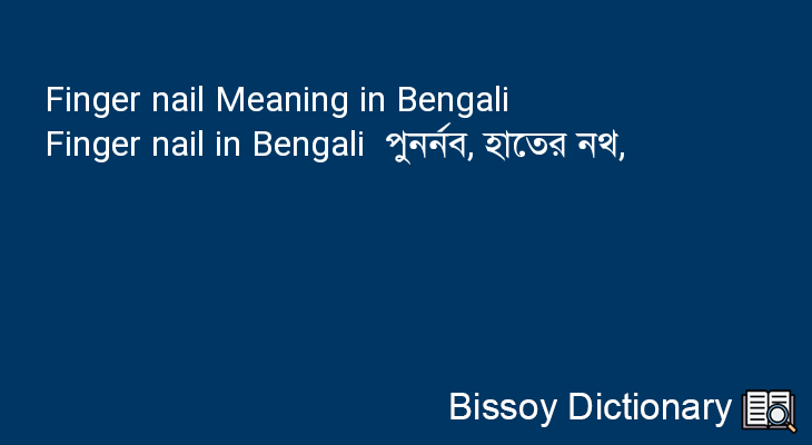 Finger nail in Bengali