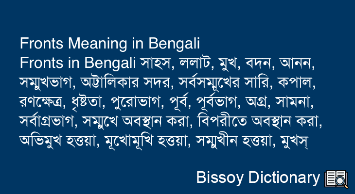 Fronts in Bengali